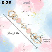 Adjustable Silver Chain Strap with PU Leather — Replacement Shoulder Strap for Handbags & Crossbody Bags