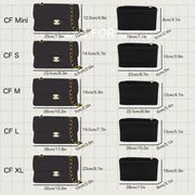 Felt Bag Organizer Insert for Chanel Classic Flap Shoulder Bag In Bag Organizer