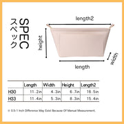 Purse Organizer Insert for Coach Tote Felt Fabric Handbag Organizer