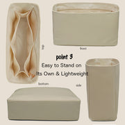 Purse Organizer Insert for Grbrielle Waterproof Nylon with Zipper