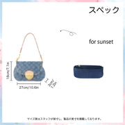 Suede Purse Organizer Insert for Sunset Handbag Organizer Inserts