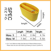 Felt Purse Organizer Insert for Tory Burch Monogram Bucket Bag Organizer Inserts