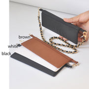 Nylon Wallet Insert + PU Chain Set Turn Your Long Wallet Into a Chic Shoulder Bag