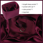 Purse Organizer Insert for Hermes Picotin Silk Handbag Organizer with Zipper