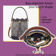 Suede Purse Organizer Insert for Tory Burch Bucket Shoulder Bag Organizer Inserts