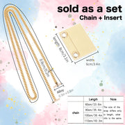 Turn Your Card Wallet Into a Chic Crossbody – Felt Wallet Insert + Chain Set for YSL Wallet