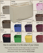 Purse Organizer Insert for Grbrielle Waterproof Nylon with Zipper