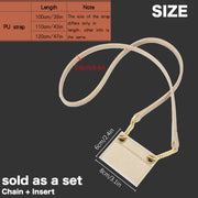 Turn Your Card Wallet Into a Chic Crossbody – Felt Wallet Insert + PU Strap Set for YSL